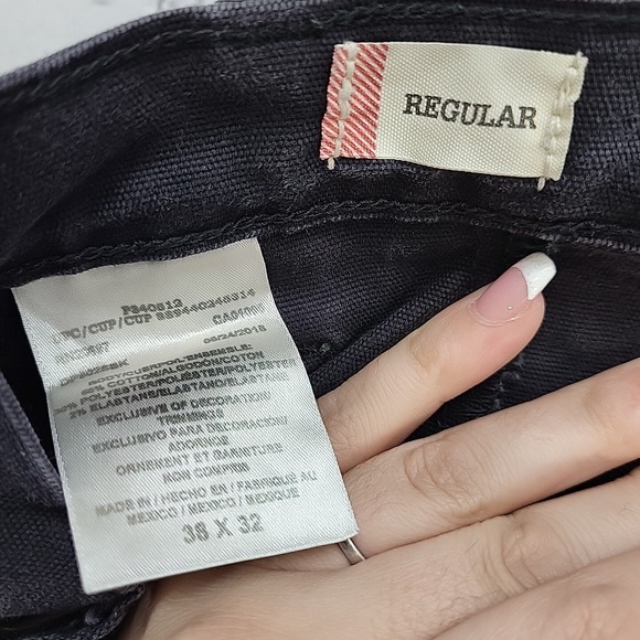 Dickies Flex Jeans Pants Mens sz 38X32 Black Workwear Flaw - Picture 15 of 15